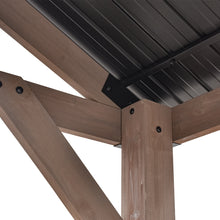 Load image into Gallery viewer, Yardtopia Oslo 2.4m x 1.8m BBQ/Grill Timber &amp; Steel Gable Roof Gazebo