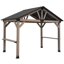 Load image into Gallery viewer, Yardtopia Oslo XL 3.6m x 2.4m BBQ/Grill Timber &amp; Steel Gable Roof Gazebo