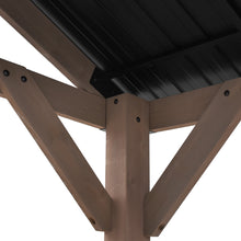 Load image into Gallery viewer, Yardtopia Oslo XL 3.6m x 2.4m BBQ/Grill Timber &amp; Steel Gable Roof Gazebo