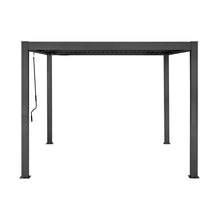 Load image into Gallery viewer, Yardtopia Elmont 3m x 3m Aluminium Adjustable Louvre Pergola (Charcoal Grey)