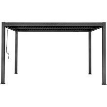 Load image into Gallery viewer, Yardtopia Elmont 3m x 4m Aluminium Adjustable Louvre Pergola (Charcoal Grey)