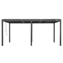 Load image into Gallery viewer, Yardtopia Elmont 3m x 5m Aluminium Adjustable Louvre Pergola (Charcoal Grey)