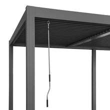 Load image into Gallery viewer, Yardtopia Elmont 3m x 5m Aluminium Adjustable Louvre Pergola (Charcoal Grey)