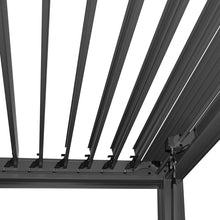 Load image into Gallery viewer, Yardtopia Elmont 3m x 5m Aluminium Adjustable Louvre Pergola (Charcoal Grey)