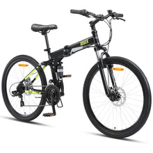 Load image into Gallery viewer, ROVER Folding Mountain Bike Black