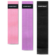 Load image into Gallery viewer, CORTEX FibraBands Fabric Premium Resistance Bands 3 Pack (82mm)