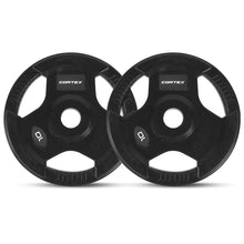 Load image into Gallery viewer, CORTEX BN-11 Exercise FID Bench + 85kg Olympic Tri-Grip Weight Plate and Dumbbell Package