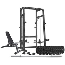 Load image into Gallery viewer, CORTEX GS9 Power Rack &amp; Cable Machine + BN-6 Bench + 165kg Olympic Bumper Weight Plate &amp; Barbell Package