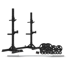 Load image into Gallery viewer, CORTEX SR-10 Squat Rack Package + 100kg Olympic Tri-Grip Weight Plates Package