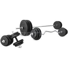 Load image into Gallery viewer, CORTEX 90kg EnduraShell Barbell Weight Set