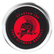 Load image into Gallery viewer, CORTEX SPARTAN100 7ft 20kg Olympic Barbell (Black Oxide) with Lockjaw Collars
