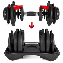 Load image into Gallery viewer, LSG Adjustable Dumbbells 2.5kg-24kg (Pairs) + Dumbbell Stand