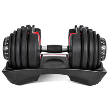 Load image into Gallery viewer, LSG Adjustable Dumbbells 2.5kg-24kg (Pairs) + Dumbbell Stand