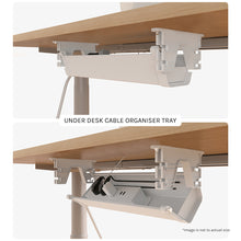 Load image into Gallery viewer, ErgoDesk Height Adjustable Under Desk Cable Management Tray (100cm)