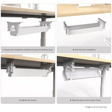 Load image into Gallery viewer, ErgoDesk Height Adjustable Under Desk Cable Management Tray (100cm)