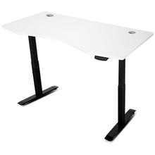 Load image into Gallery viewer, Cyclestation3 Exercise Bike with ErgoDesk Automatic Standing Desk 1500mm in White