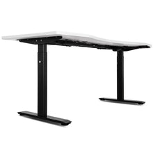 Load image into Gallery viewer, Cyclestation3 Exercise Bike with ErgoDesk Automatic Standing Desk 1500mm in White