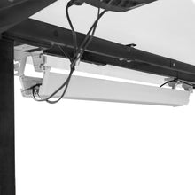 Load image into Gallery viewer, V-Fold Treadmill with ErgoDesk Automatic White Standing Desk 1500mm + Cable Management Tray
