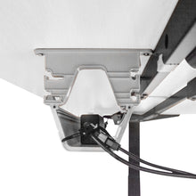 Load image into Gallery viewer, V-Fold Treadmill with ErgoDesk Automatic White Standing Desk 1500mm + Cable Management Tray