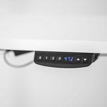 Load image into Gallery viewer, V-Fold Treadmill with ErgoDesk Automatic White Standing Desk 1500mm + Cable Management Tray