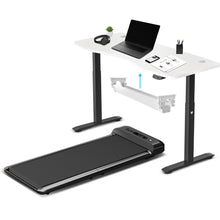 Load image into Gallery viewer, WalkingPad M2 Treadmill with ErgoDesk Automatic White Standing Desk 1500mm + Cable Management Tray