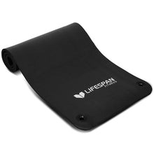 Load image into Gallery viewer, Lifespan Fitness Exercise Mat Black 15mm