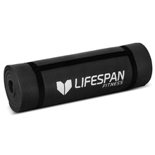 Load image into Gallery viewer, Lifespan Fitness Exercise Mat Black 15mm