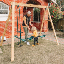 Load image into Gallery viewer, Forde 3-Station Timber Swing Set
