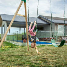 Load image into Gallery viewer, Wesley Double Swing With Trapeze
