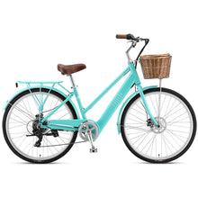Load image into Gallery viewer, E-Classique Vintage Cruiser Electric Commuter Bike with Front Basket
